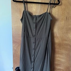 Topshop button front mini dress